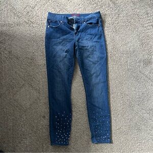 Levi's Dark Blue Women's Skinny Jeans with Studs